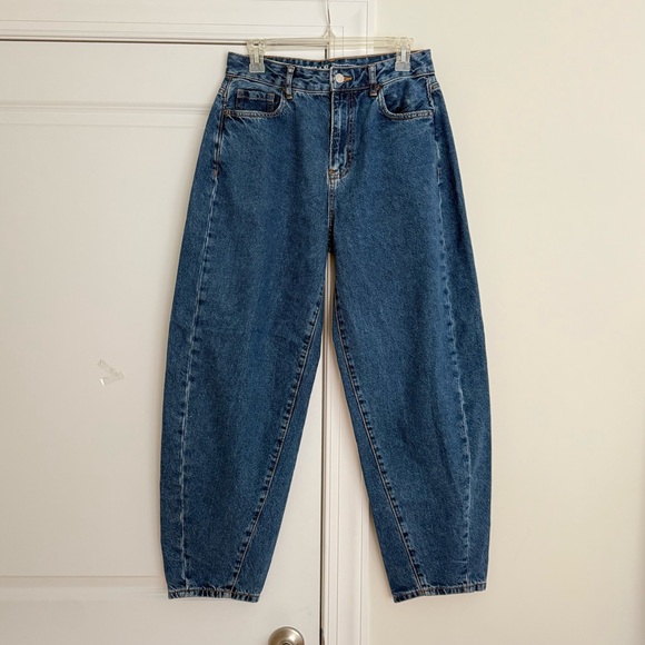 Primark Dark Blue Women's Barrel Cut Jeans - Picture 8 of 8